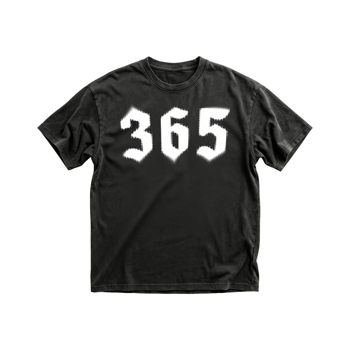 Camiseta 365 Grunge - Preta Estonada