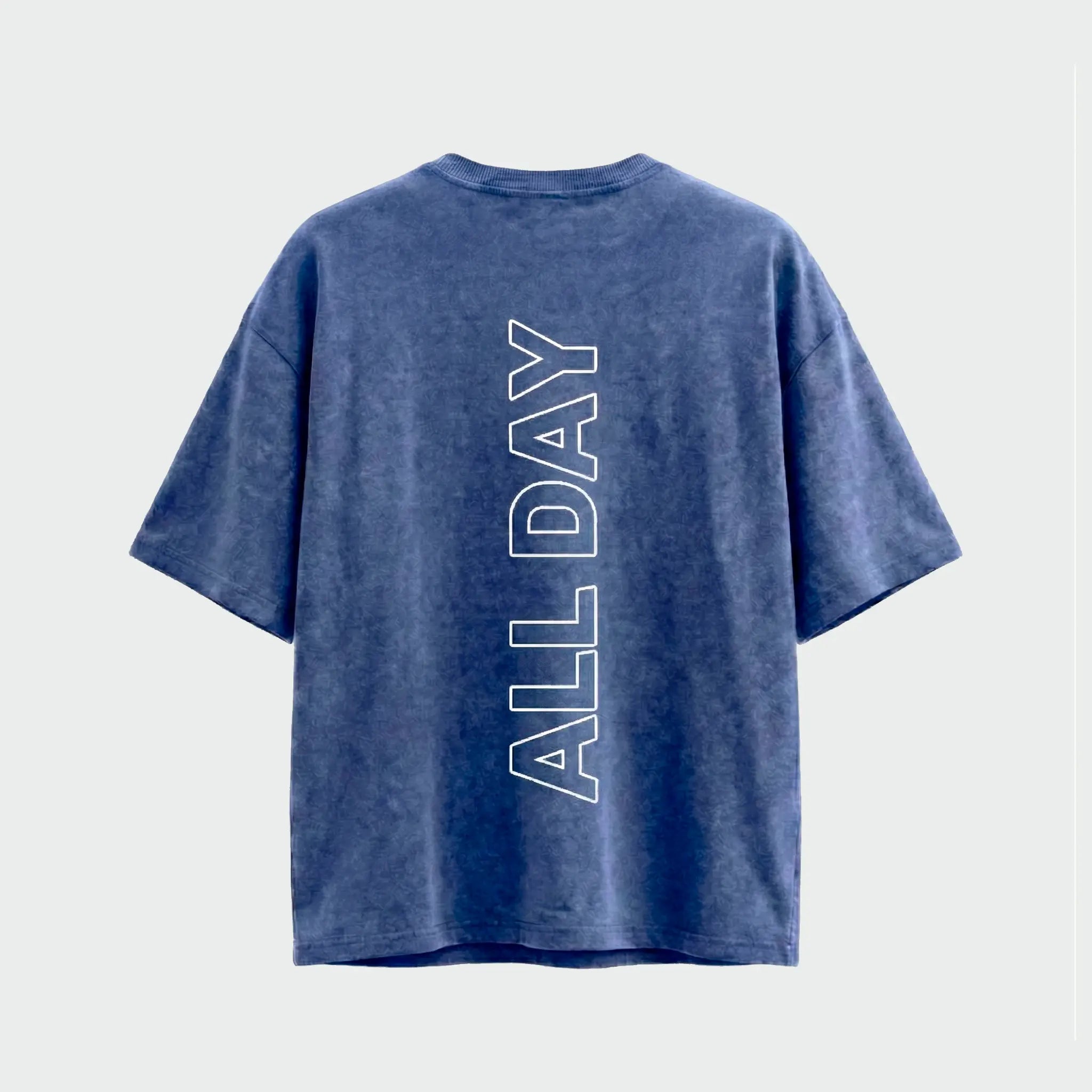 Camiseta TUFF/All Day - Azul Estonado