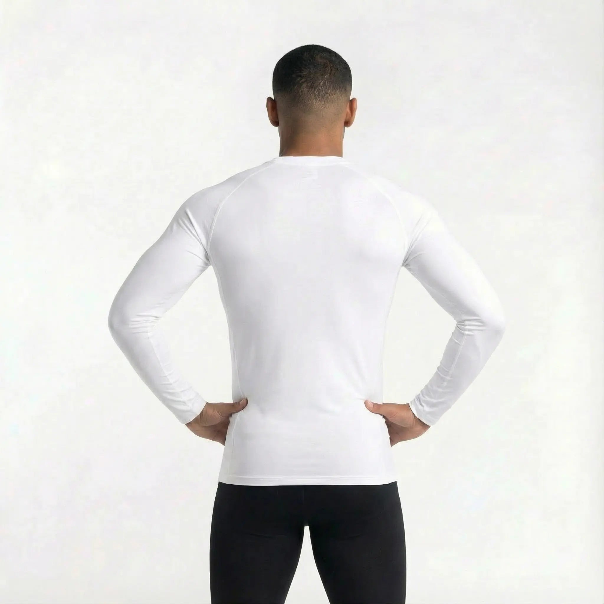 Camiseta Manga Longa Compressão Boxe - Branca