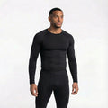 Camiseta Manga Longa Compressão Boxe - Preta