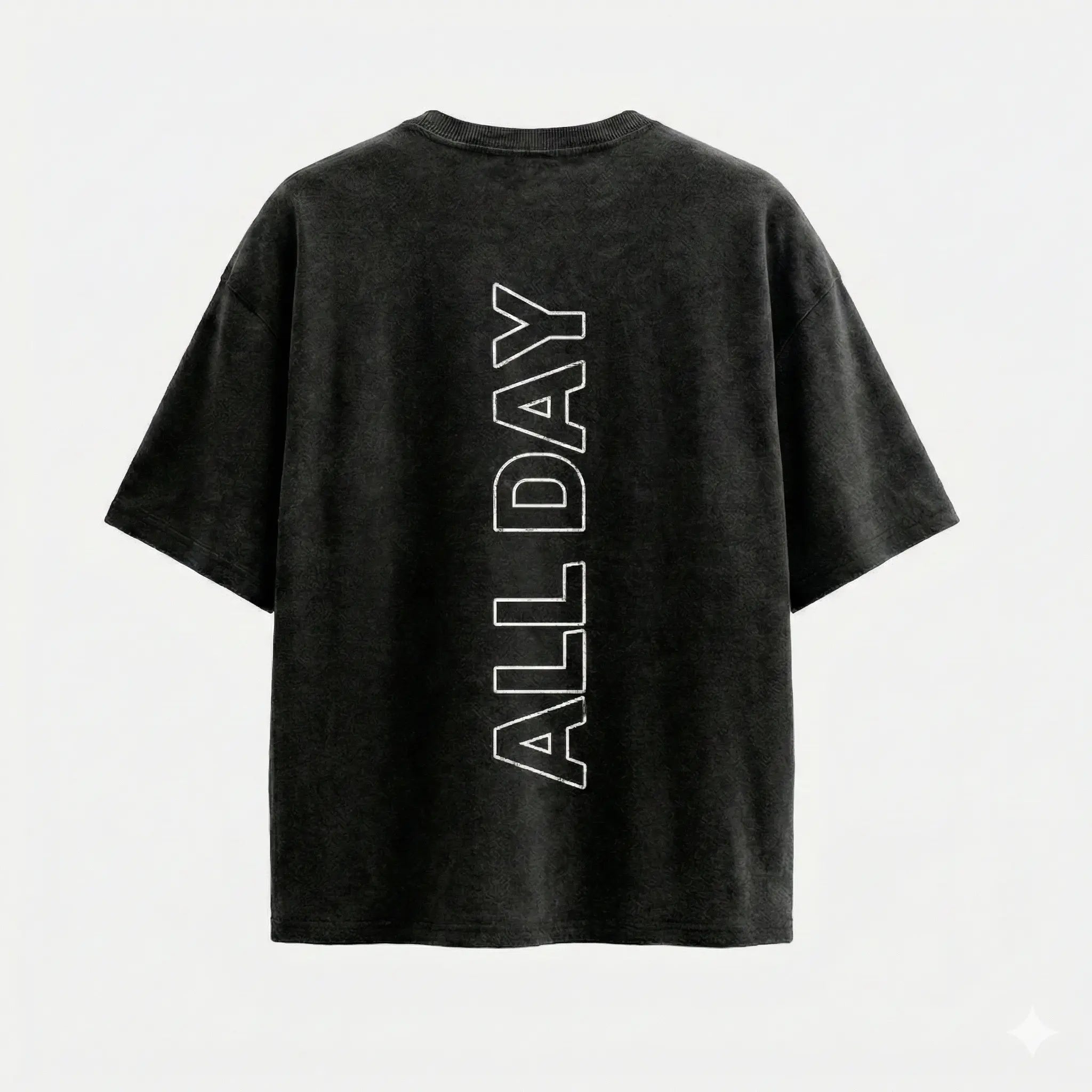 Camiseta TUFF/All Day - Preta Estonado