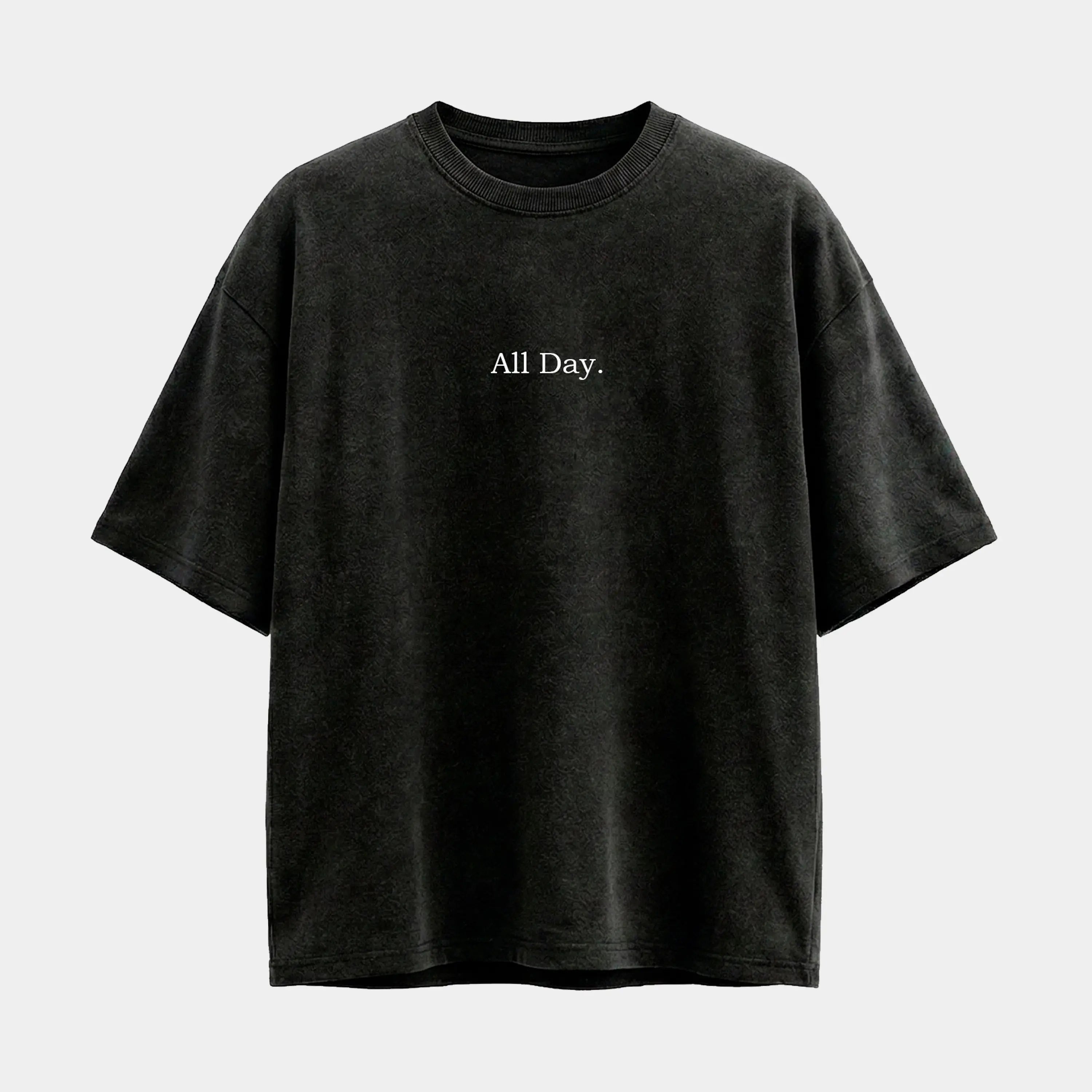 Camiseta All Day/TUFF - Preta Estonado