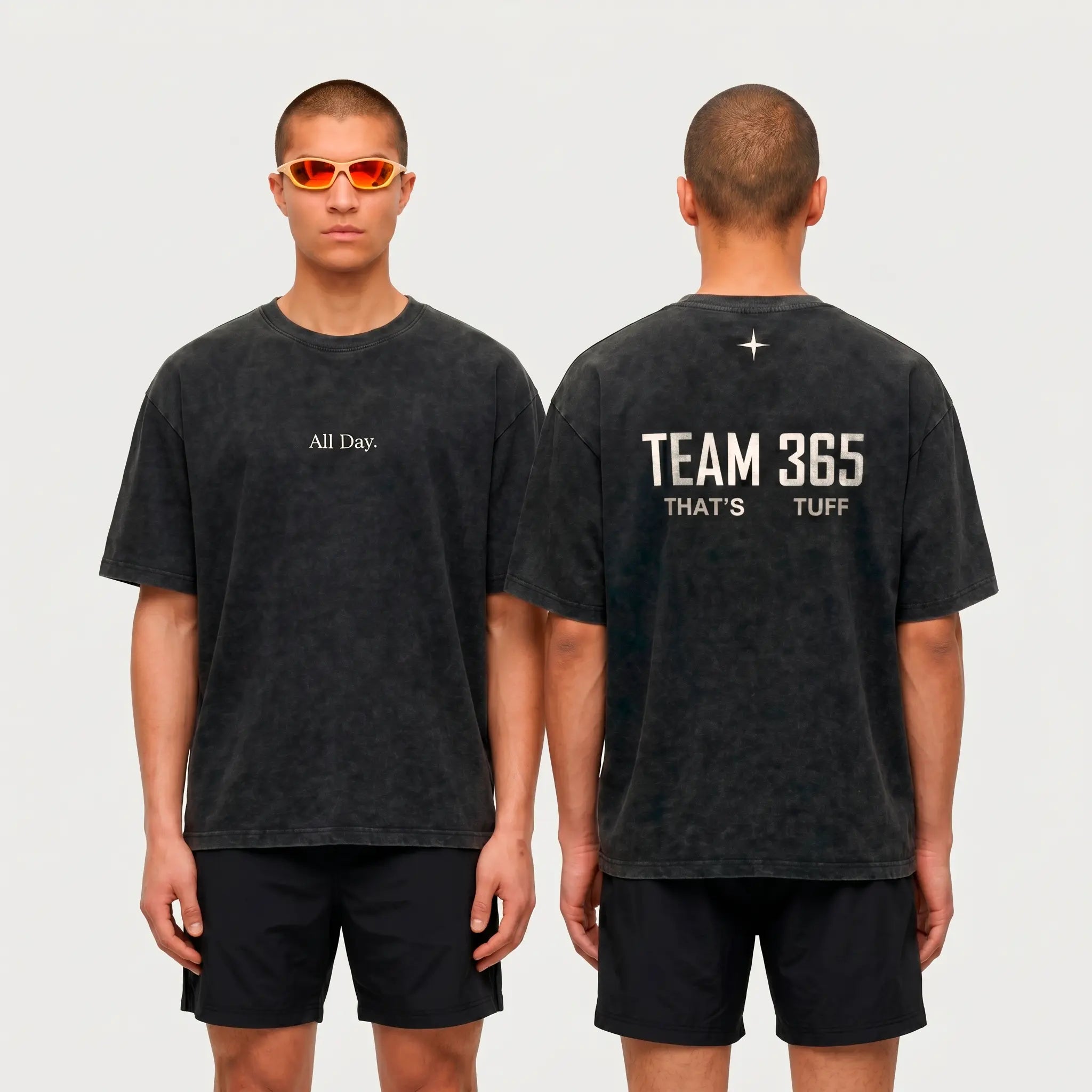 Camiseta All Day/Team 365 - Preta Estonado