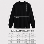 Camiseta Manga Longa Skeleton - Preta