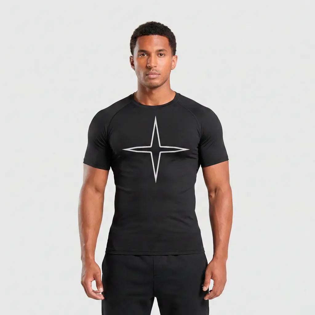 Camiseta Compressão TUFF Fagulha - Preta