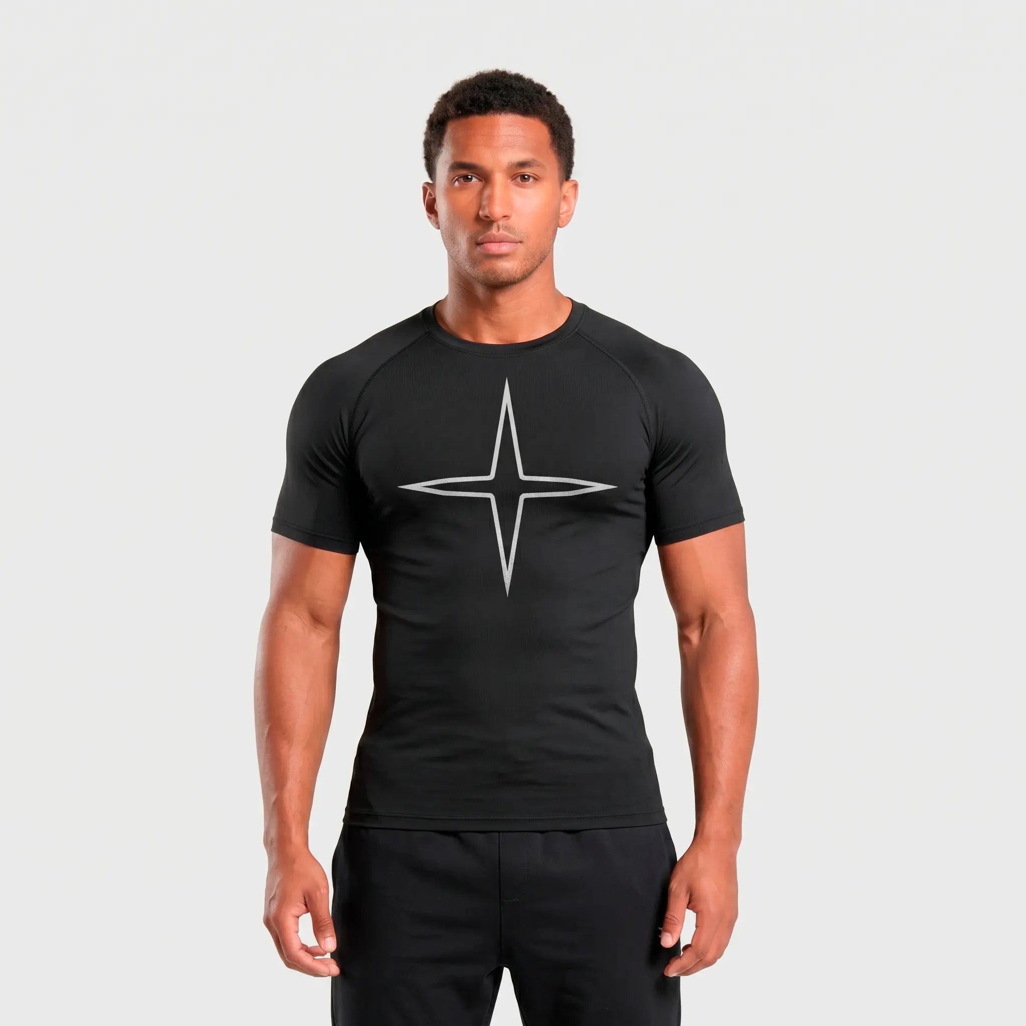 Camiseta Compressão TUFF Fagulha - Preta