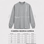 Camiseta Manga Longa Skeleton - Cinza