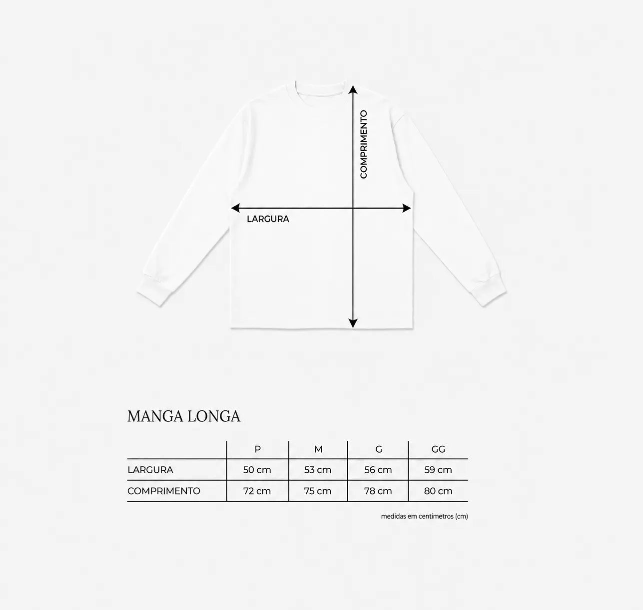 Camiseta Manga Longa Hand - Branca