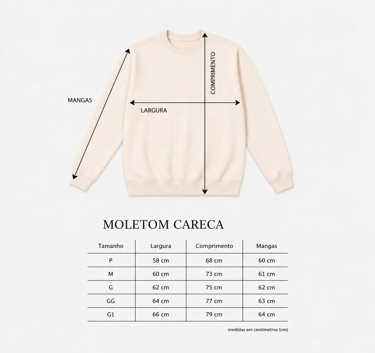 Moletom Careca TUFF Triple - Off White