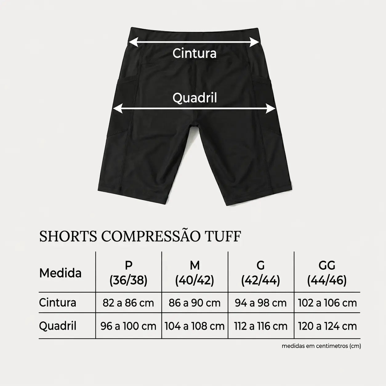 Shorts Compressão TUFF All Day - Preto