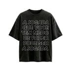 Camiseta A Jogada - Preta Estonada