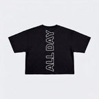 Cropped TUFF/All Day - Preto