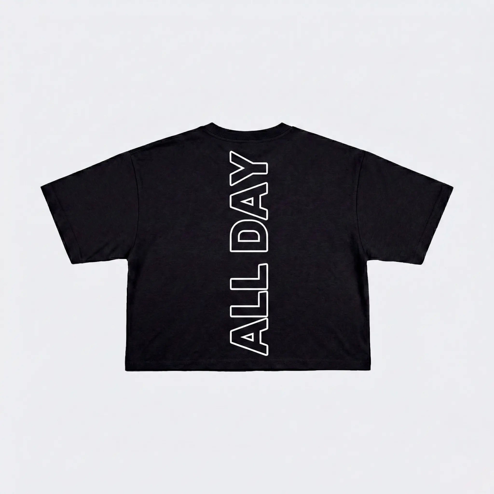 Cropped TUFF/All Day - Preto
