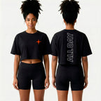 Cropped TUFF/All Day - Preto
