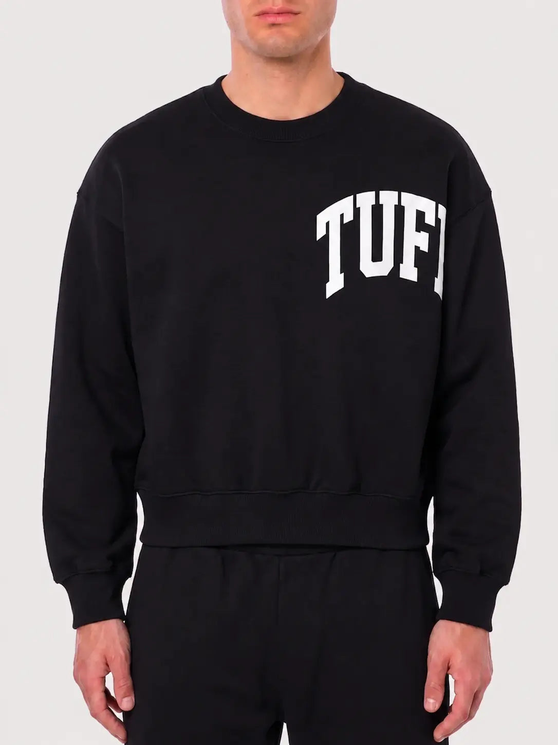 Moletom Boxy Careca TUFF Curve - Preto