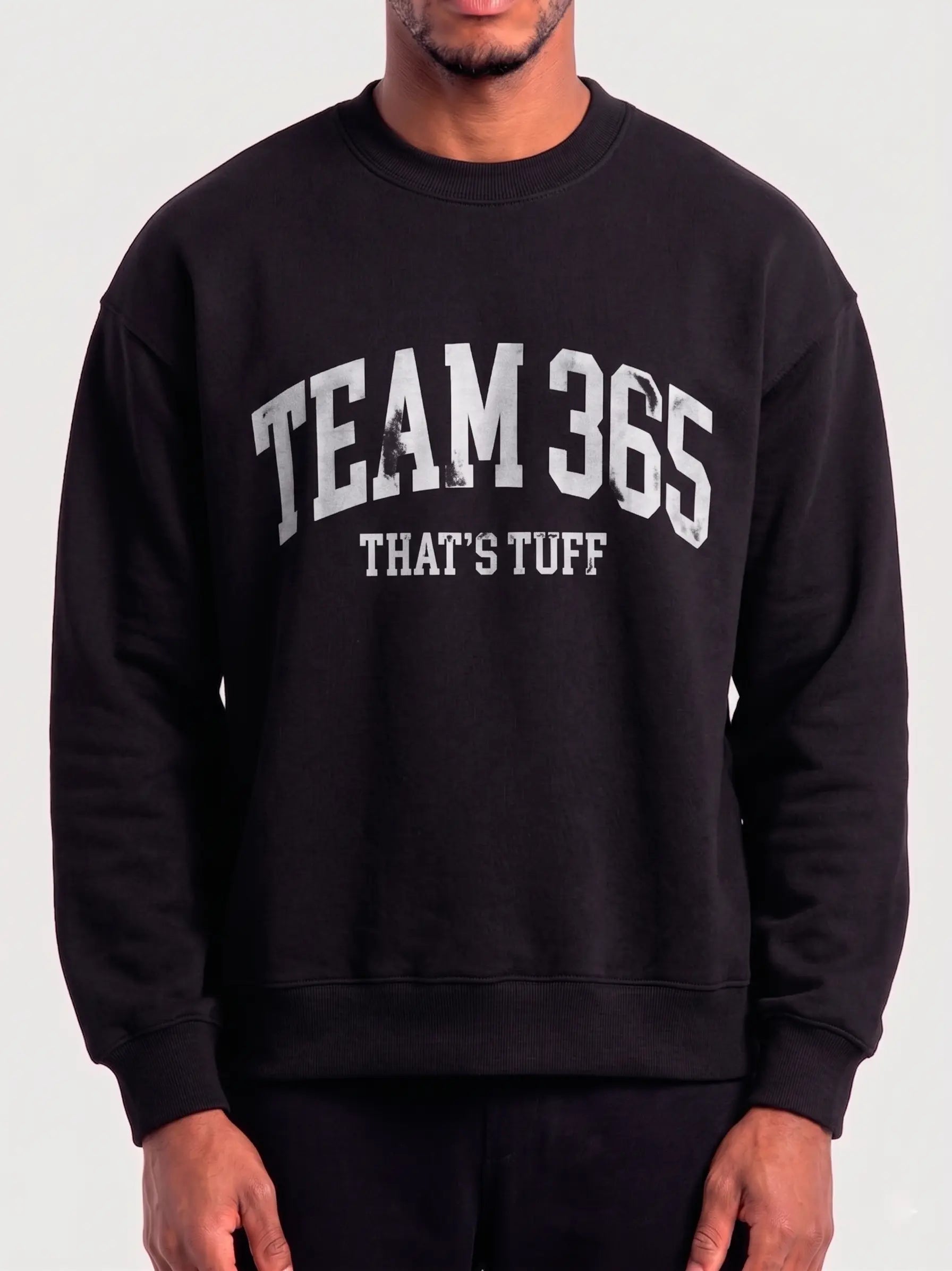 Moletom Boxy Careca Team 365 - Preto