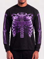 Camiseta Manga Longa Skeleton - Preta