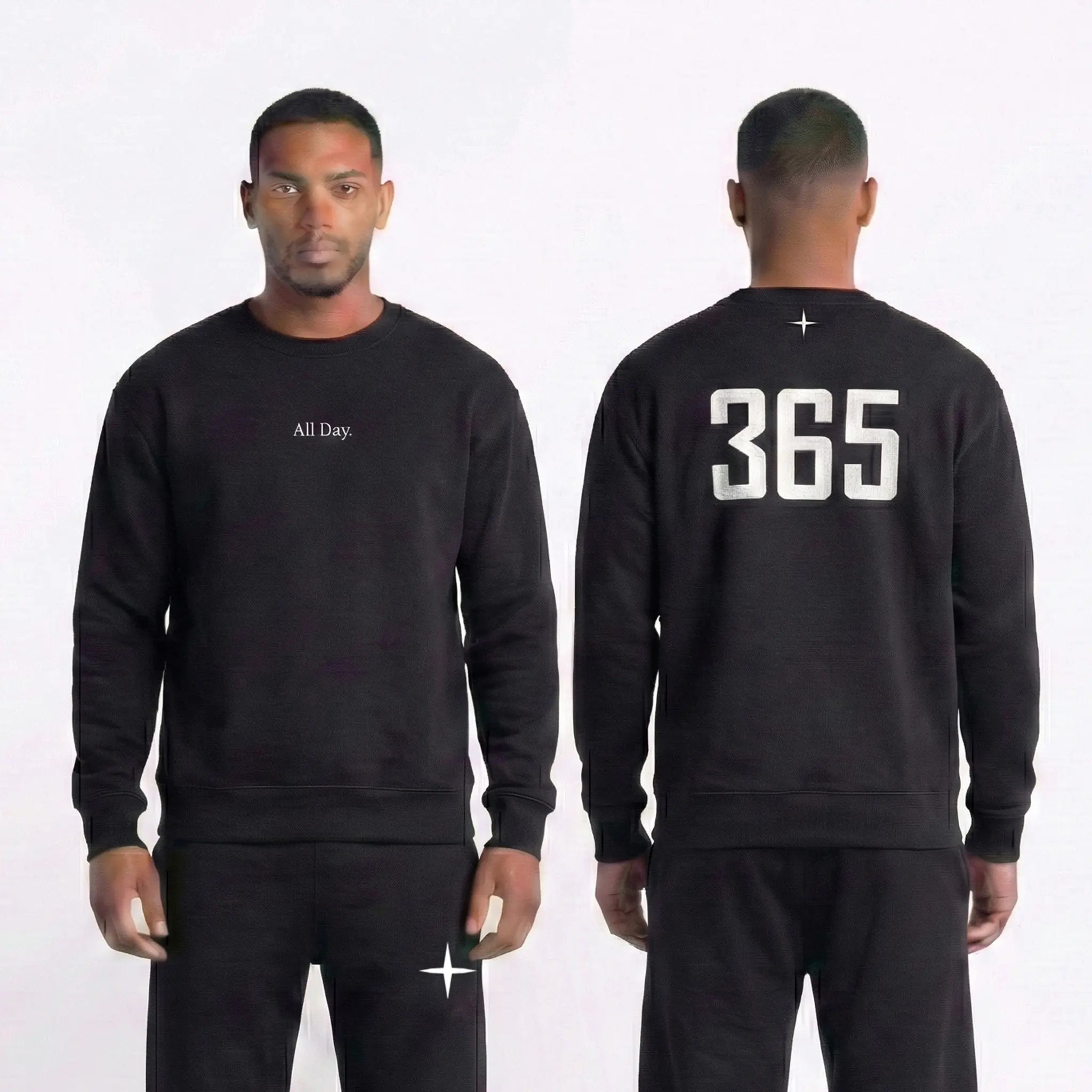 Moletom Careca All Day/365 - Preto