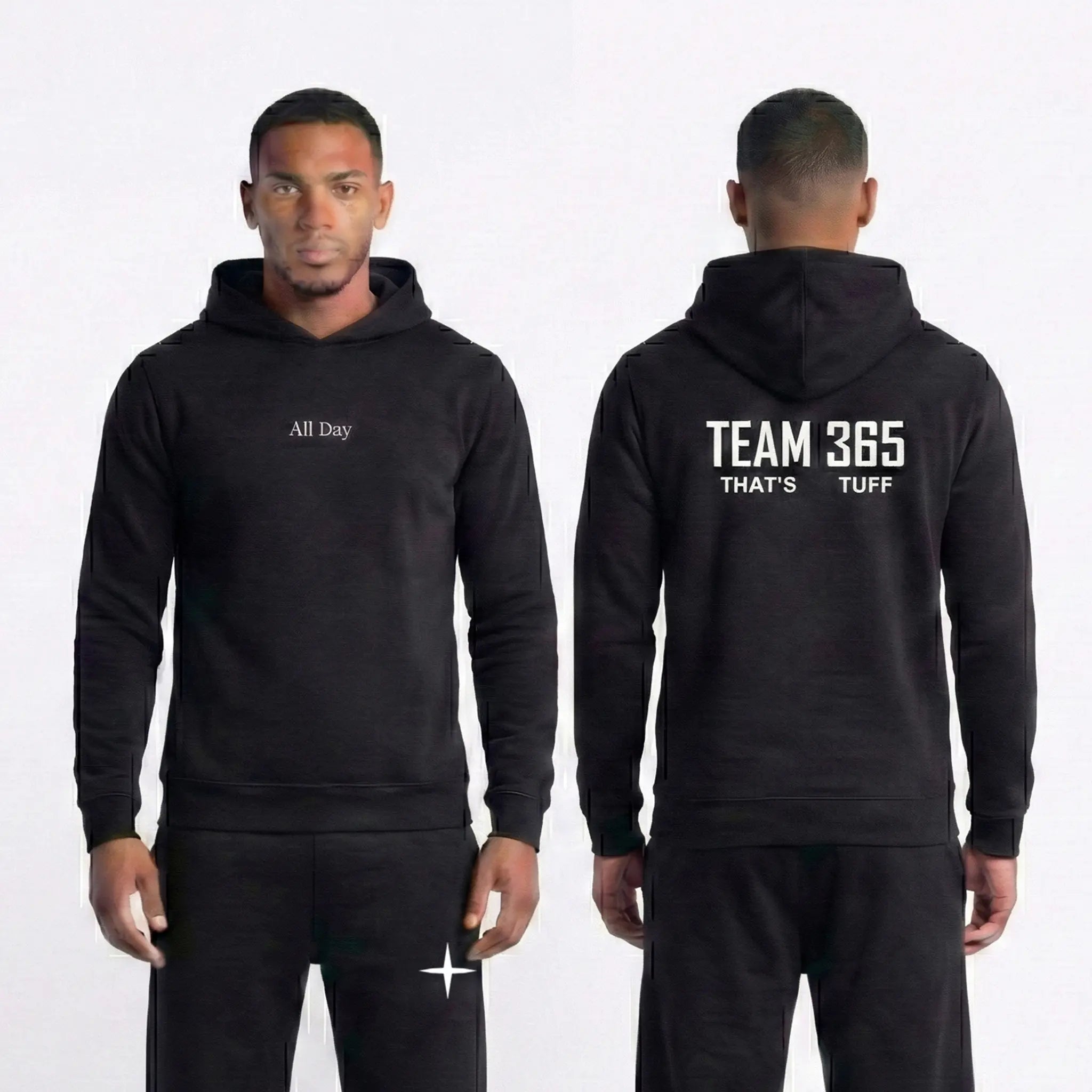 Moletom All Day/Team 365 - Preto