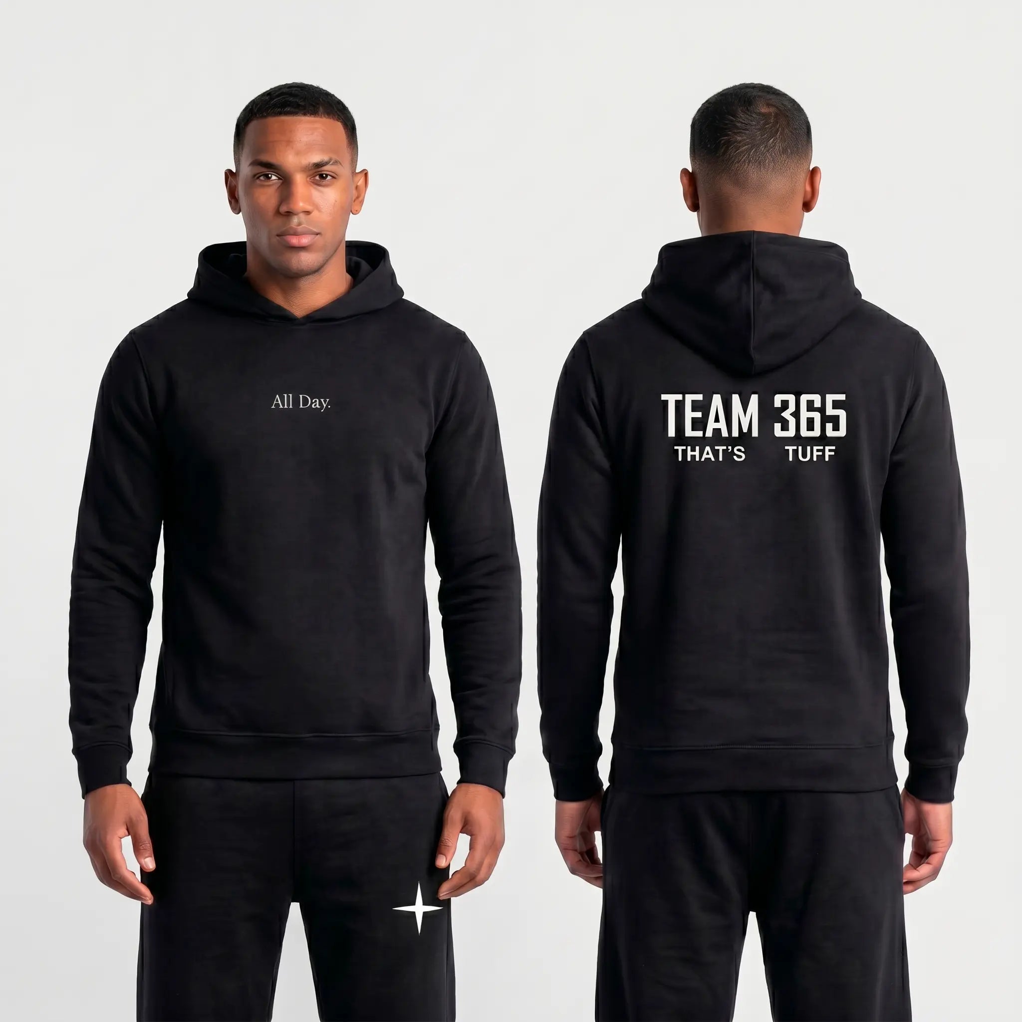 Moletom All Day/Team 365 - Preto