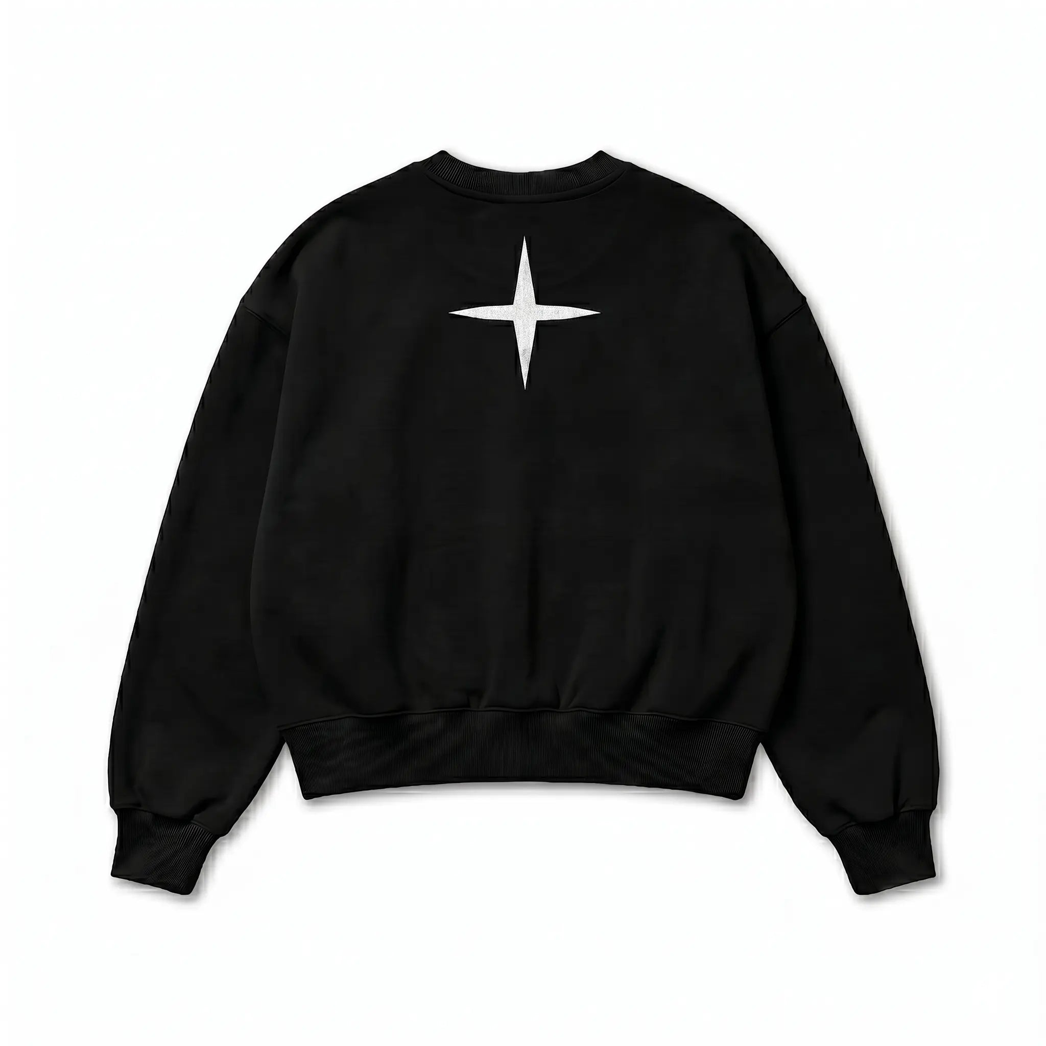 Moletom Boxy Careca TUFF Angel - Preto