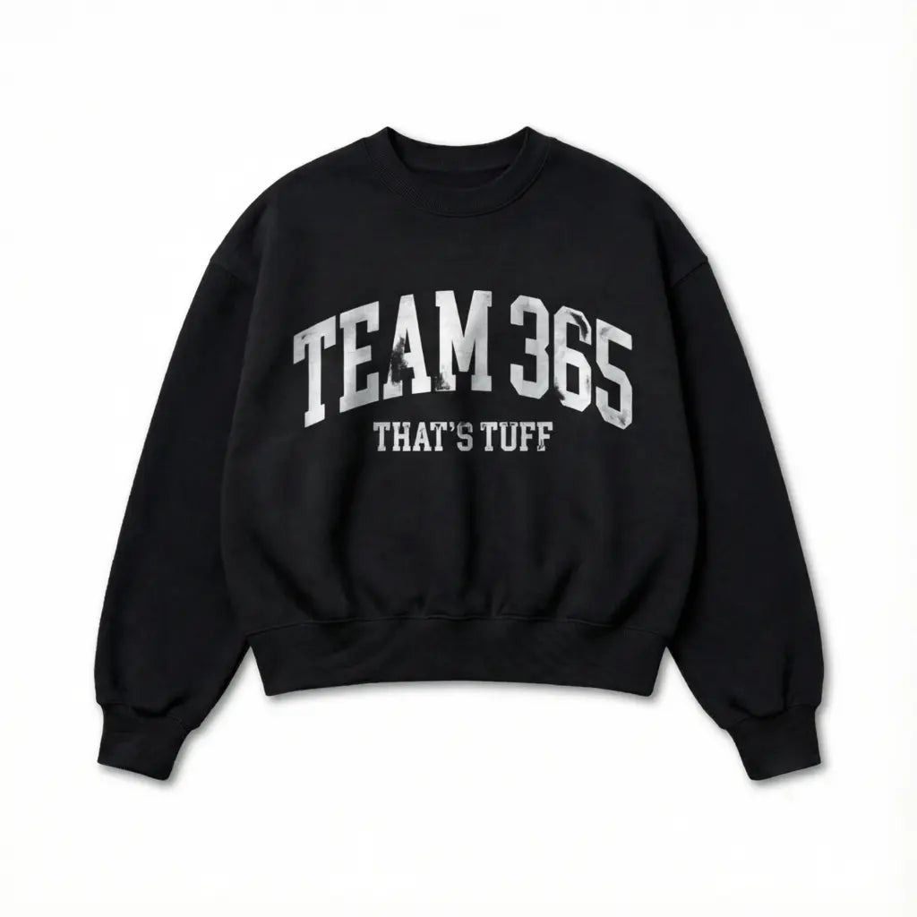 Moletom Boxy Careca Team 365 - Preto