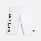 That's TUFF Compression Shorts - White