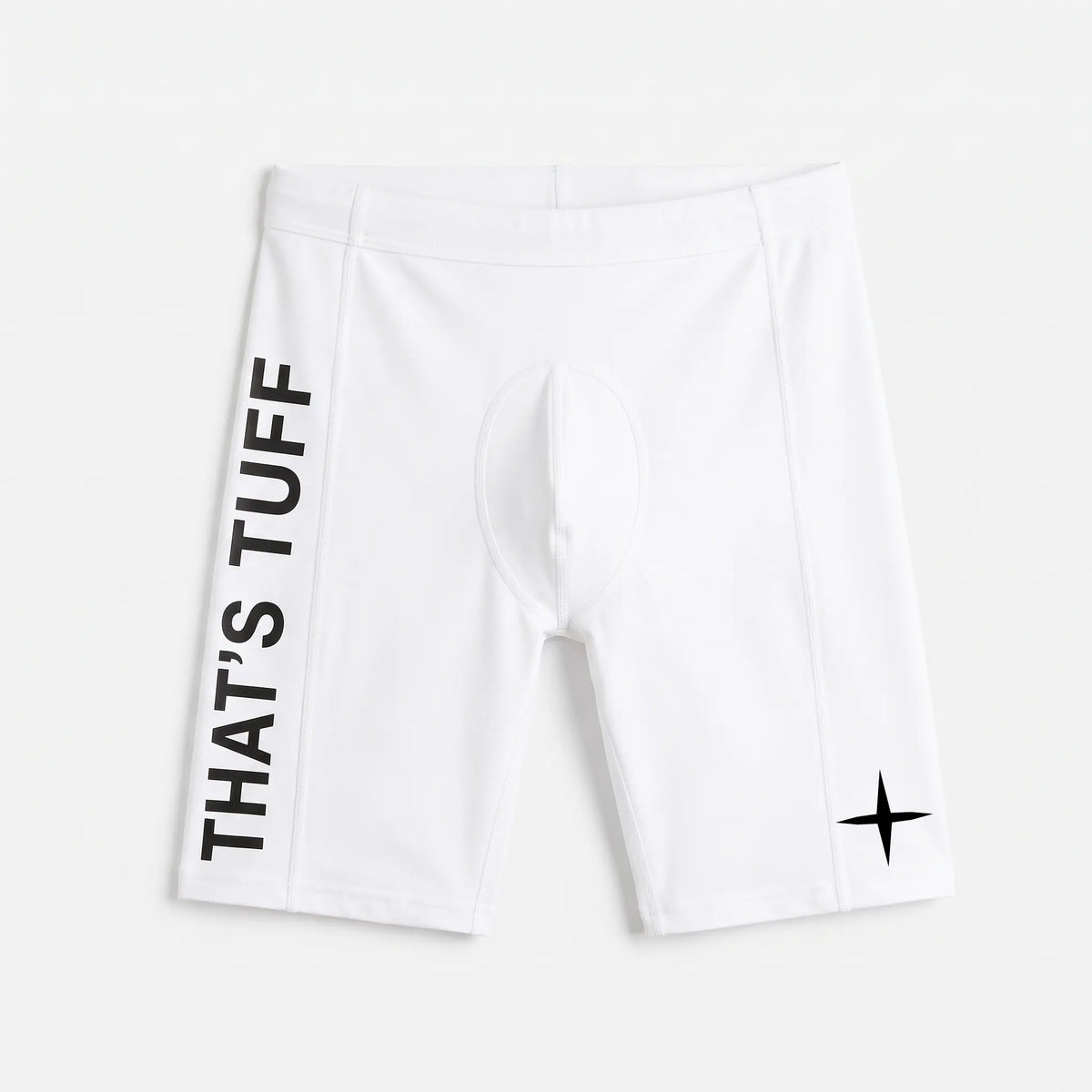 That's TUFF Compression Shorts - White