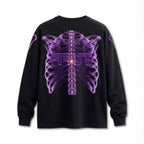 Camiseta Manga Longa Skeleton - Preta
