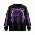 Camiseta Manga Longa Skeleton - Preta